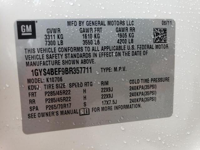 Photo 14 from auction – 2011 CADILLAC ESCALADE L with VIN 1GYS4BEF9BR357711