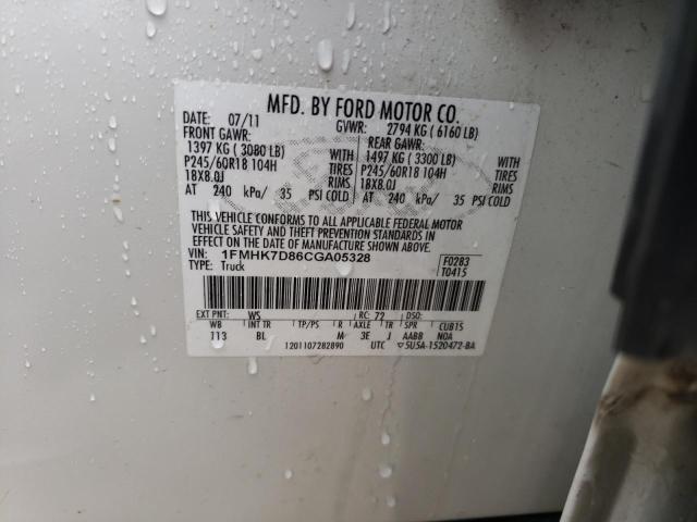 Photo 14 from auction – 2012 FORD EXPLORER X with VIN 1FMHK7D86CGA05328