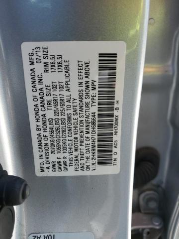 Photo 14 from auction – 2013 HONDA CR-V EXL with VIN 2HKRM4H71DH686644