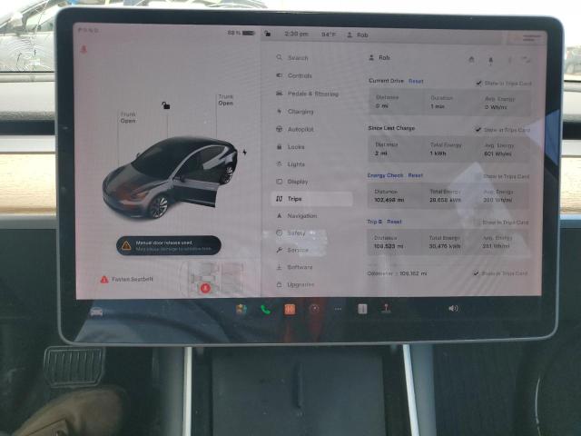 Photo 9 from auction – 2020 TESLA MODEL 3 with VIN 5YJ3E1EB6LF620193