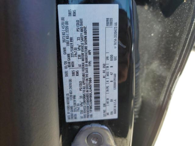 Photo 14 from auction – 2020 FORD ESCAPE SEL with VIN 1FMCU9H90LUA97086