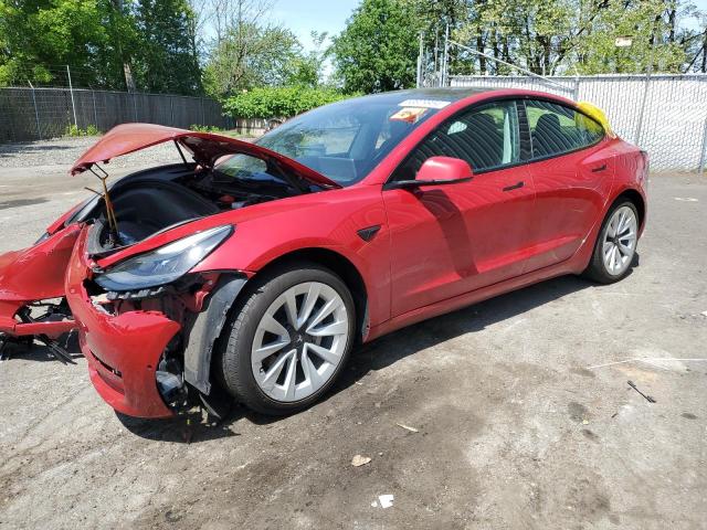 TESLA MODEL 3 2022 with VIN 5YJ3E1EB0NF128133 - Photo from auction