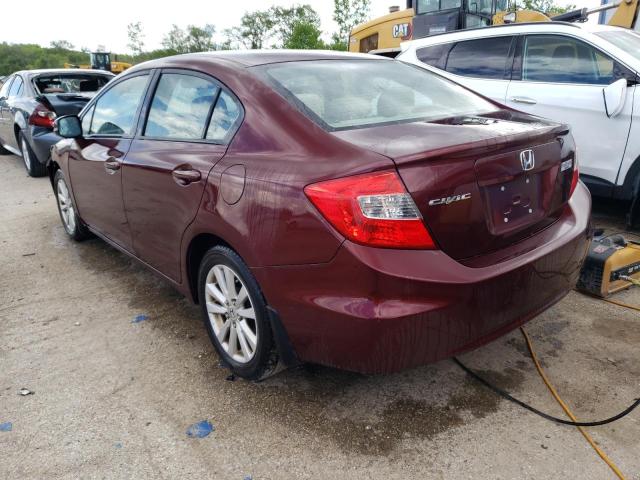 Photo 2 from auction – 2012 HONDA CIVIC EX with VIN 19XFB2F80CE092980