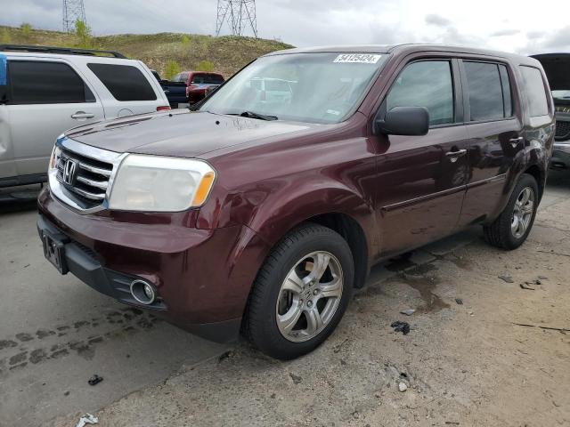 HONDA PILOT EXL 2014 with VIN 5FNYF4H65EB035059 - Photo from auction