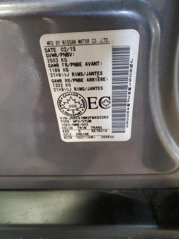 Photo 14 from auction – 2015 INFINITI QX70 with VIN JN8CS1MW2FM483363
