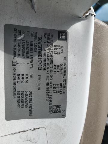 Photo 14 from auction – 2013 CHEVROLET EXPRESS G2 with VIN 1GCWGFFA6D1174003