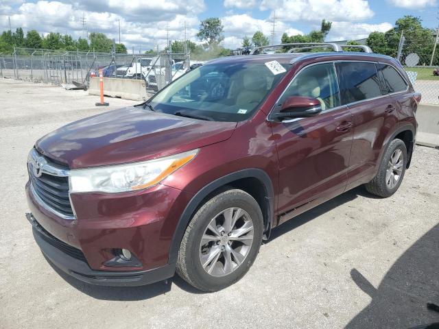 TOYOTA HIGHLANDER 2014 with VIN 5TDJKRFH6ES048977 - Photo from auction