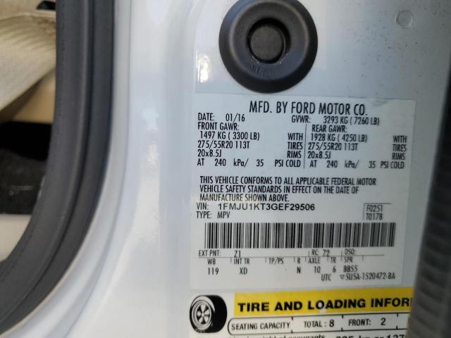 Photo 14 from auction – 2016 FORD EXPEDITION with VIN 1FMJU1KT3GEF29506