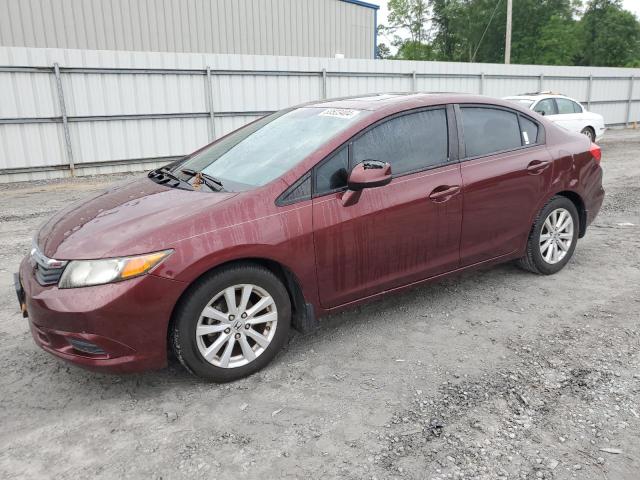 HONDA CIVIC EX 2012 with VIN 2HGFB2F89CH572411 - Photo from auction