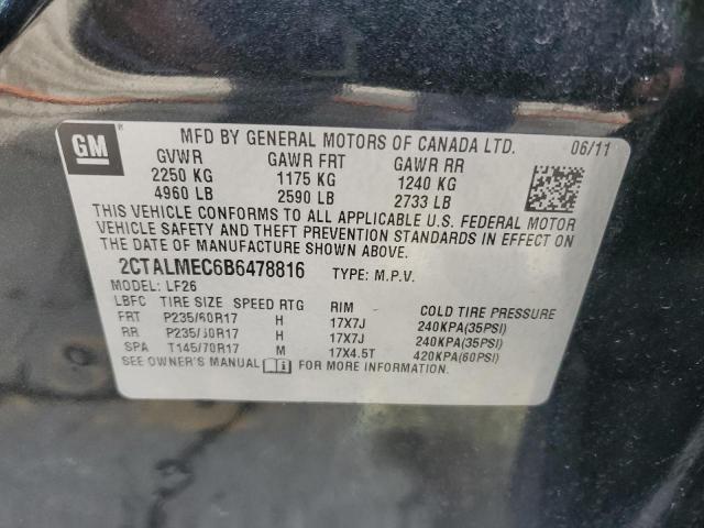 Photo 14 from auction – 2011 GMC TERRAIN SL with VIN 2CTALMEC6B6478816