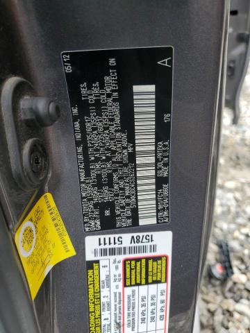 Photo 14 from auction – 2012 TOYOTA SIENNA LE with VIN 5TDKK3DC4CS262212
