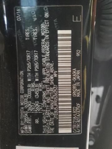 Photo 14 from auction – 2016 TOYOTA 4RUNNER SR with VIN JTEBU5JR9G5362537