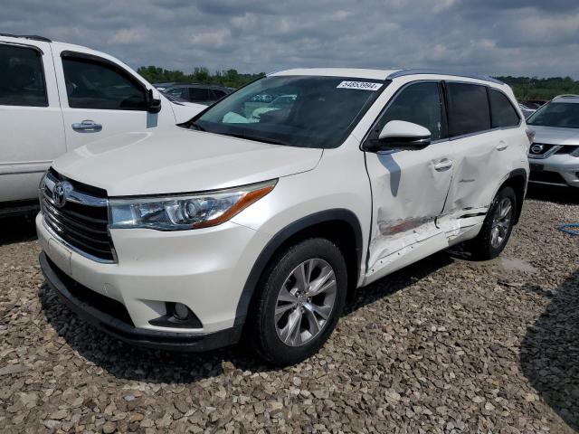 TOYOTA HIGHLANDER 2015 مع رقم تعريف المركبة 5TDJKRFH0FS125036 - صورة من المزاد