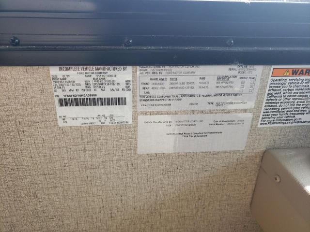 Photo 10 from auction – 2019 FORD F53 with VIN 1F64F5DY0K0A08988