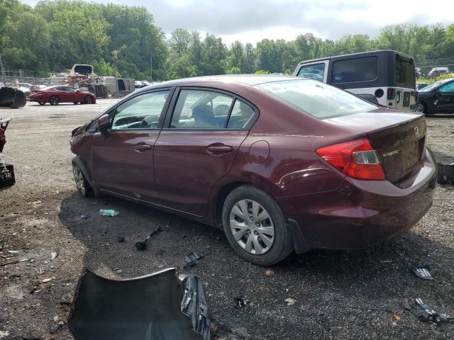 Photo 2 from auction – 2012 HONDA CIVIC LX with VIN 19XFB2F55CE110394