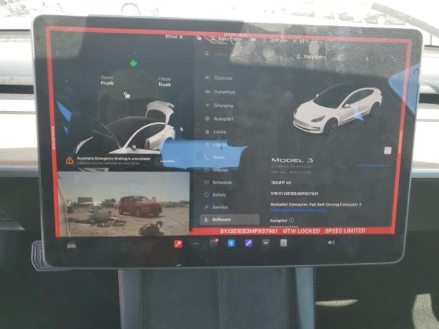 Photo 9 from auction – 2021 TESLA MODEL 3 with VIN 5YJ3E1EB3MF937981