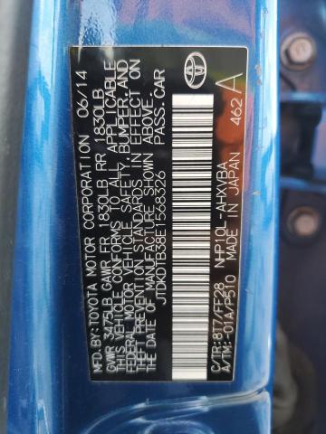 Photo 14 from auction – 2014 TOYOTA PRIUS C with VIN JTDKDTB38E1568326