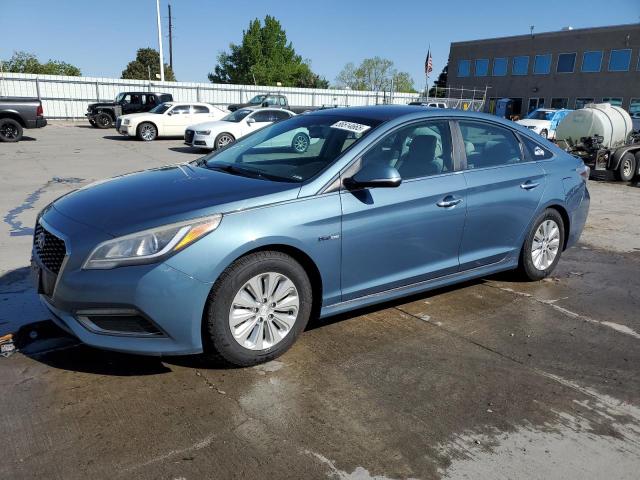 HYUNDAI SONATA HYB 2016 with VIN KMHE24L14GA012115 - Photo from auction