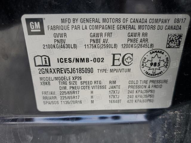 Photo 14 from auction – 2018 CHEVROLET EQUINOX LS with VIN 2GNAXREV5J6185090