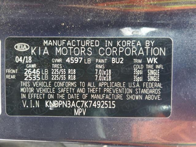 Photo 14 from auction – 2019 KIA SPORTAGE E with VIN KNDPN3AC7K7492515