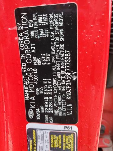 Photo 14 from auction – 2015 KIA SOUL + with VIN KNDJP3A56F7773387
