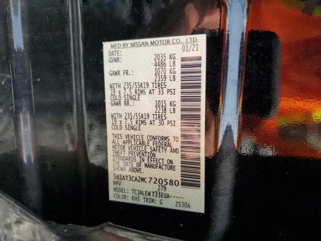 Photo 14 from auction – 2021 NISSAN ROGUE with VIN 5N1AT3CA2MC720580
