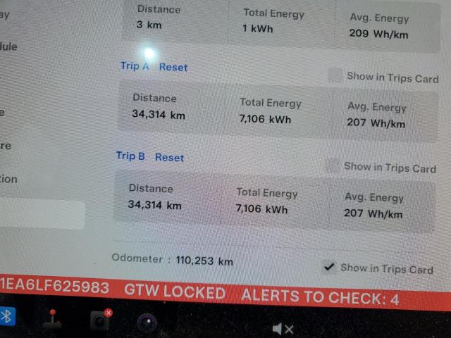 Photo 9 from auction – 2020 TESLA MODEL 3 with VIN 5YJ3E1EA6LF625983