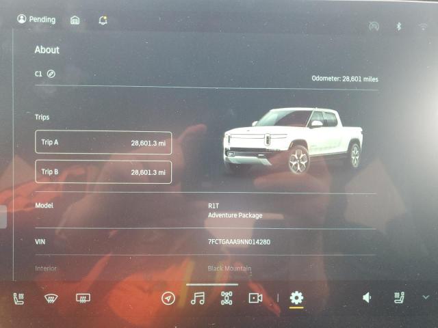 Photo 9 from auction – 2022 RIVIAN R1T ADVENT with VIN 7FCTGAAA9NN014280