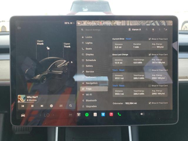 Photo 9 from auction – 2019 TESLA MODEL 3 with VIN 5YJ3E1EA4KF306516