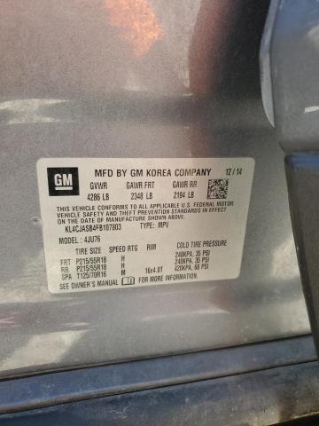 Photo 14 from auction – 2015 BUICK ENCORE with VIN KL4CJASB4FB107803