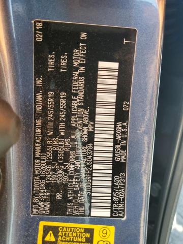 Photo 14 from auction – 2018 TOYOTA HIGHLANDER with VIN 5TDDGRFH2JS043784