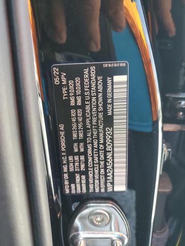 Photo 14 from auction – 2022 PORSCHE MACAN with VIN WP1AA2A56NLB09932