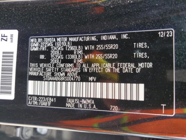 Photo 14 from auction – 2024 LEXUS TX 350 BAS with VIN 5TDAAAB68RS004770