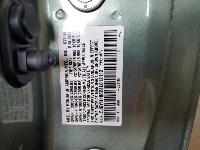 Photo 14 from auction – 2004 HONDA ELEMENT EX with VIN 5J6YH18624L012112