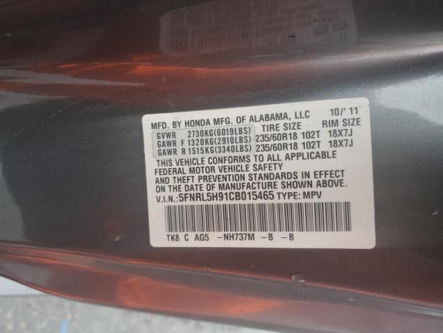 Photo 14 from auction – 2012 HONDA ODYSSEY TO with VIN 5FNRL5H91CB015465