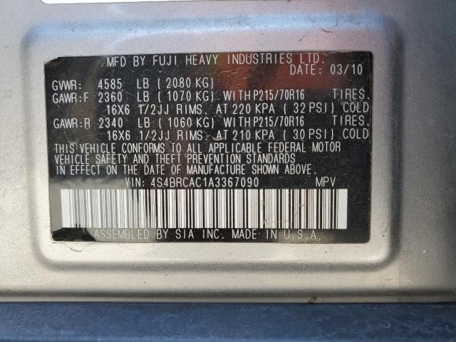 Photo 14 from auction – 2010 SUBARU OUTBACK 2. with VIN 4S4BRCAC1A3367090