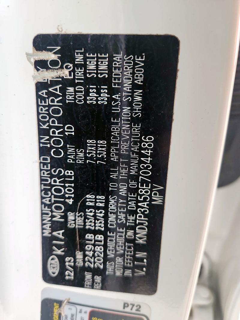 Снимка 14 от търг – 2014 KIA SOUL + с VIN KNDJP3A58E7034486