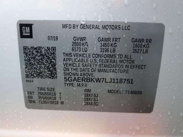 Photo 14 from auction – 2020 BUICK ENCLAVE ES with VIN 5GAERBKW7LJ118751