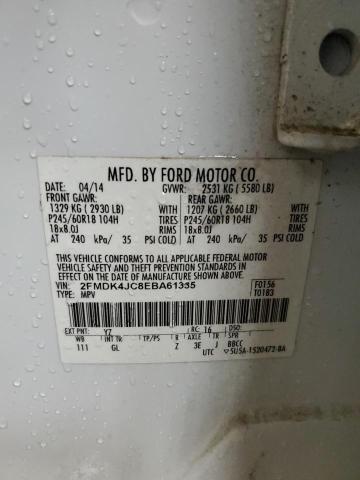 Photo 14 from auction – 2014 FORD EDGE SEL with VIN 2FMDK4JC8EBA61335