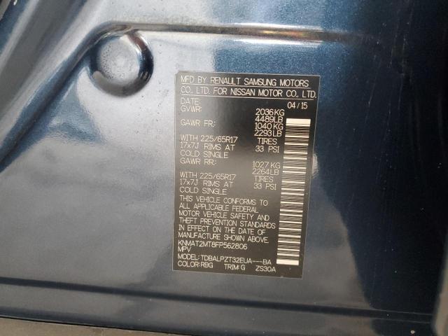 Photo 14 from auction – 2015 NISSAN ROGUE S with VIN KNMAT2MT8FP562806