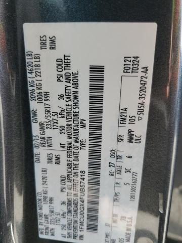 Photo 14 from auction – 2015 FORD ESCAPE SE with VIN 1FMCU0GX4FUB57418