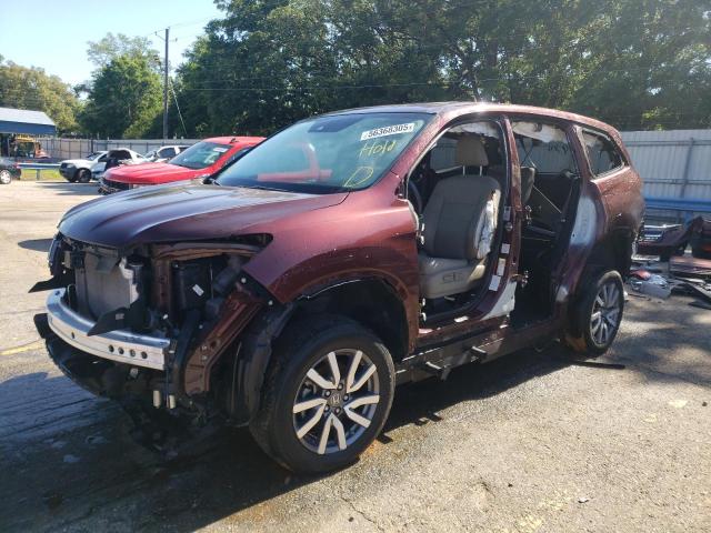 HONDA PILOT EXL 2019 with VIN 5FNYF5H53KB024442 - Photo from auction