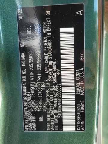 Photo 14 from auction – 2023 TOYOTA HIGHLANDER with VIN 5TDKDRAH6PS500032