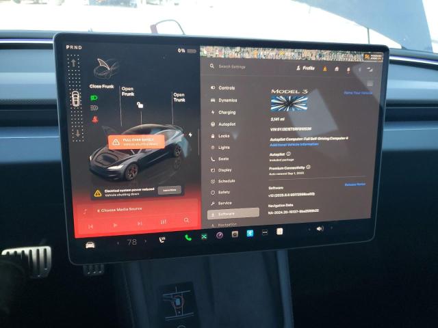 Photo 9 from auction – 2024 TESLA MODEL 3 with VIN 5YJ3E1ET5RF810536