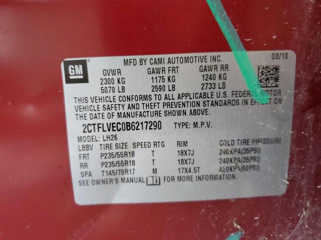 Photo 14 from auction – 2011 GMC TERRAIN SL with VIN 2CTFLVEC0B6217290