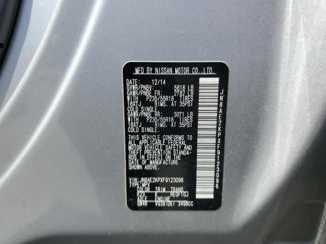 Photo 14 from auction – 2015 NISSAN QUEST S with VIN JN8AE2KPXF9123096