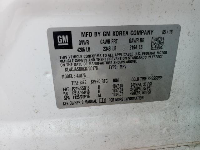 Photo 14 from auction – 2019 BUICK ENCORE PRE with VIN KL4CJASB0KB700178