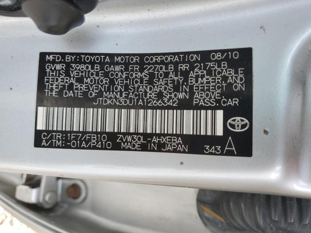 Photo 14 from auction – 2010 TOYOTA PRIUS with VIN JTDKN3DU1A1266342