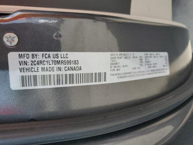 Photo 14 from auction – 2021 CHRYSLER PACIFICA H with VIN 2C4RC1L70MR599183