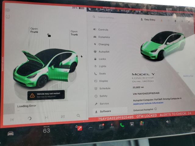 Photo 9 from auction – 2023 TESLA MODEL Y with VIN 7SAYGAEE2PF825495